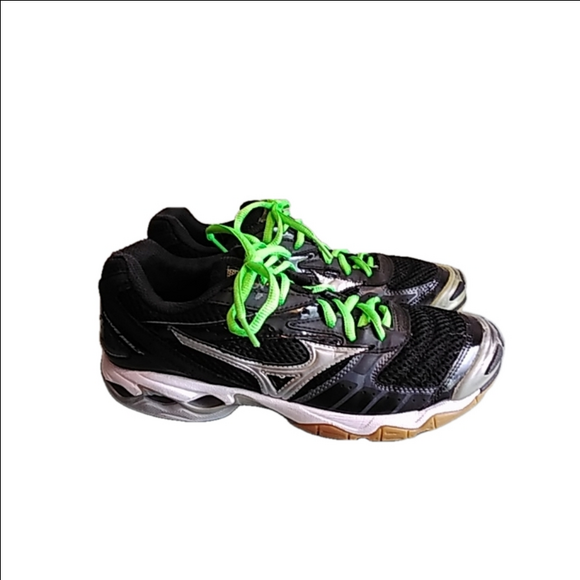 Mizuno Shoes - New Balance Mizuno Wave Lightning Z Volleyball Shoes Black Silver Sz 8.5